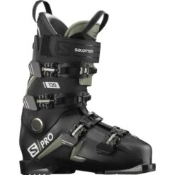 SALOMON S/PRO 120 BLACK/OIL GREEN 22