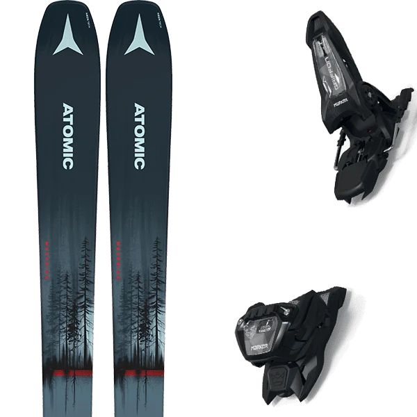 ATOMIC MAVERICK 86 C METALIC BL/RED + MARKER GRIFFON 13 ID BLACK 3 ATOMIC MAVERICK 86 C METALIC BL/RED + MARKER GRIFFON 13 ID BLACK