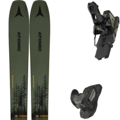 ATOMIC MAVERICK 100 TI MTGREEN/SAFR + ATOMIC WARDEN 13 MNC BLACK/GOLD