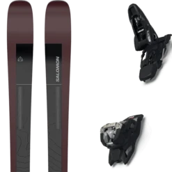 SALOMON N STANCE 90 BLACK/BURGANDY + MARKER SQUIRE 11 BLACK