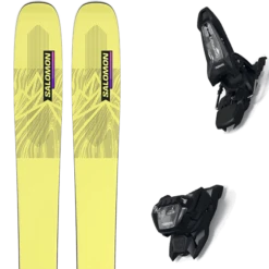 Voorkant 21 SALOMON N QST STELLA 106 YEL PEAR + MARKER GRIFFON 13 ID BLACK