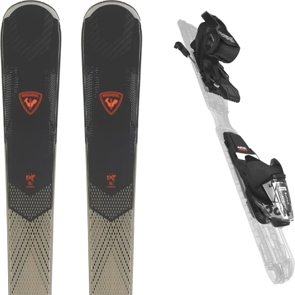 ROSSIGNOL EXPERIENCE 80 CARBON XP+XPRESS 11 GW B83 BLK CHR 23 3 ROSSIGNOL EXPERIENCE 80 CARBON XP+XPRESS 11 GW B83 BLK CHR 23
