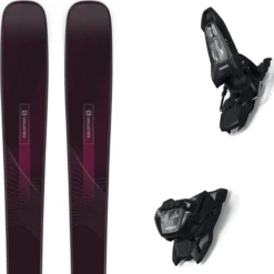 SALOMON STANCE W 84 BLACK/BORDEAU + MARKER GRIFFON 13 ID BLACK