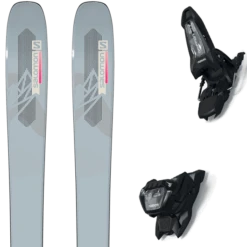 SALOMON QST LUMEN 99 LIGHT GREY/PINK + MARKER GRIFFON 13 ID BLACK